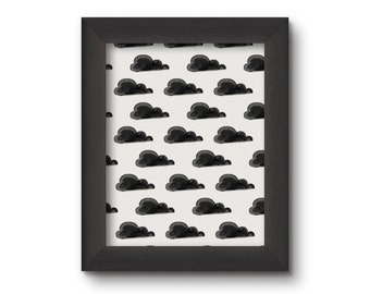 Little Black Clouds Print