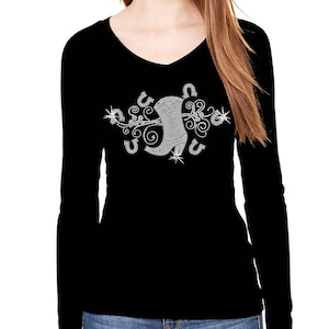 Rhinestone Cowboy Boots V-Neck Tee: Western Bling Shirt