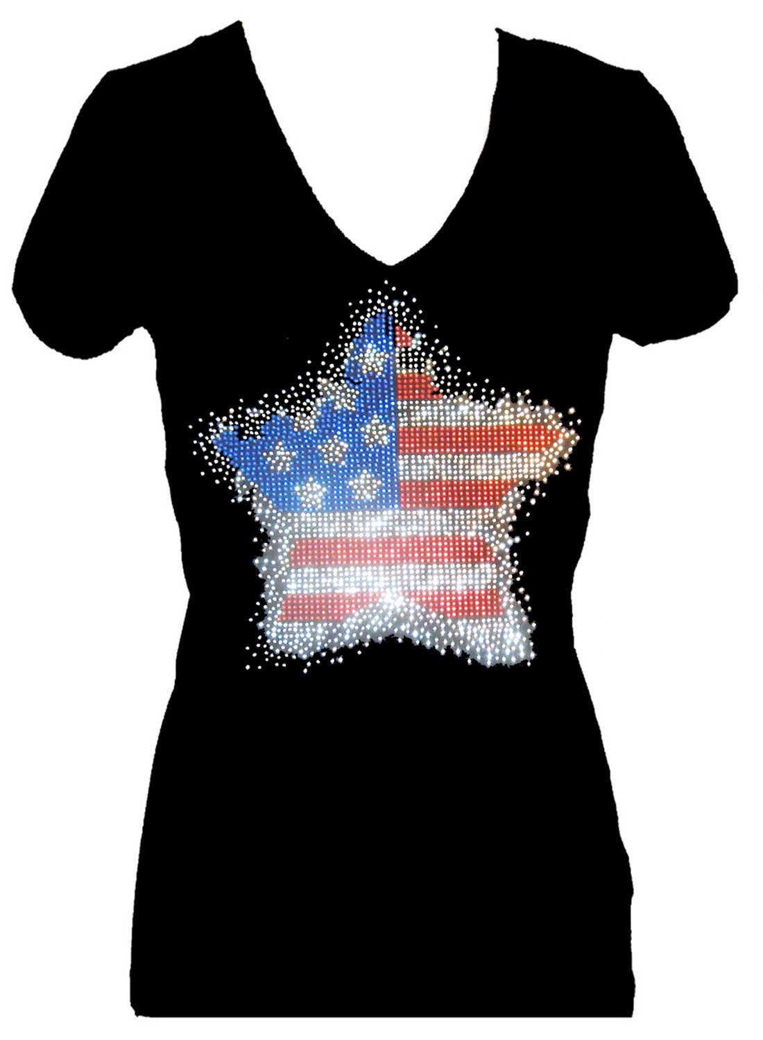 Star Flag July 4th Angel Wings Rhinestone Memorial Day  Etsy