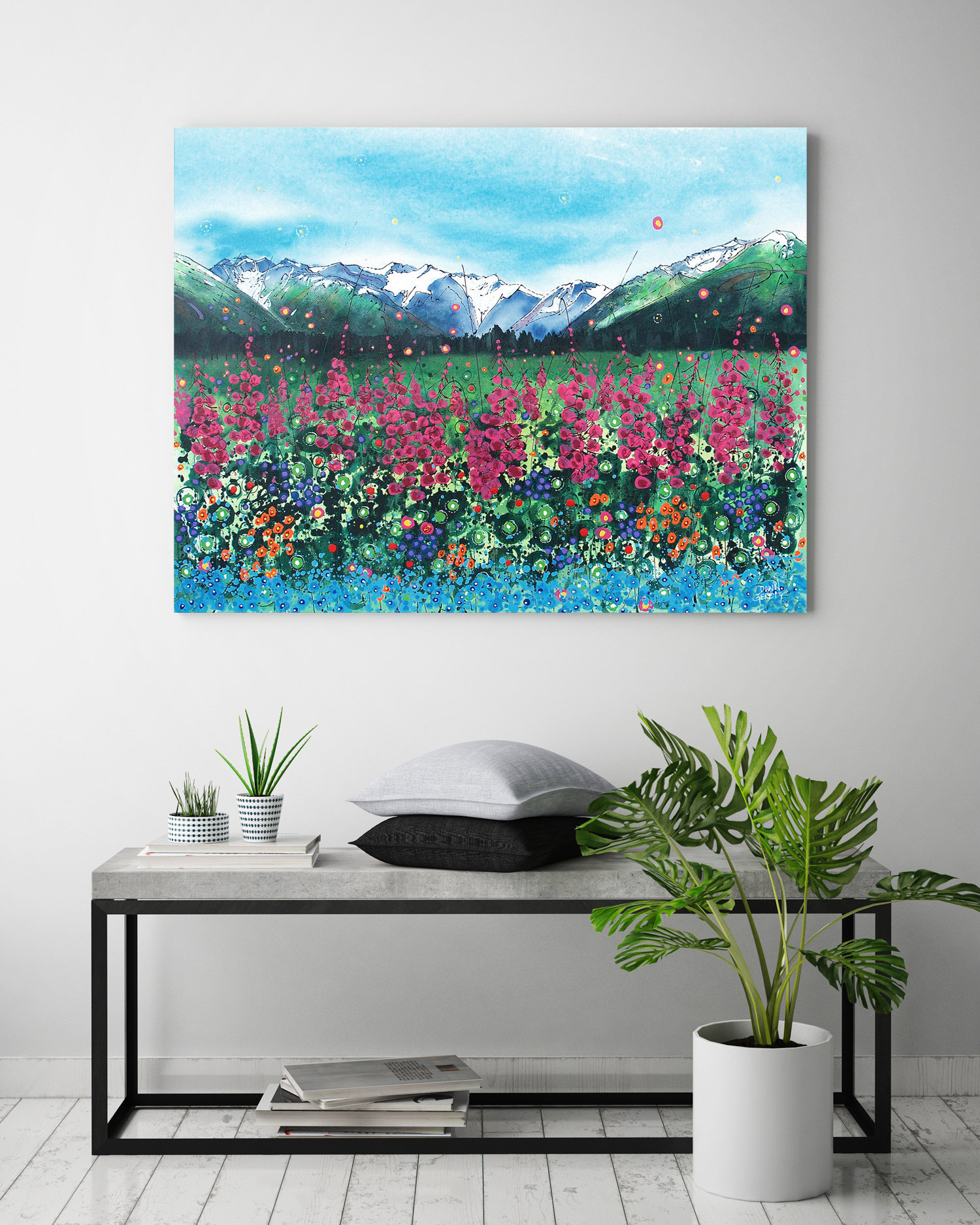 Wildflower Wall Art, Top Selling, Home Decor, Colorful, Art Print