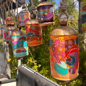 Hand-Painted Bell with Personalized Gift Note Option • FREE Shipping • One-of-a-Kind Artisan Gift
