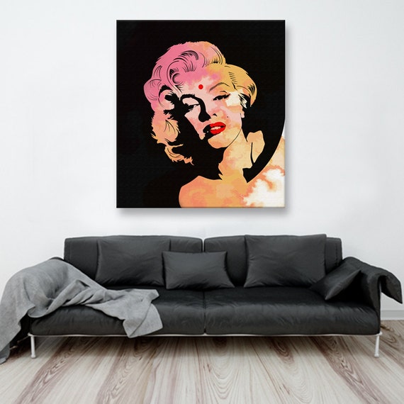 Marilyn Monroe Art. Marilyn Monroe with Bindi. Wall art. | Etsy