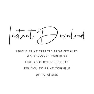 Enneagram Personality Types Infographic Digital Print, Minimal Black and White Enneagram Types Download, Digital Printable Poster B&W image 2