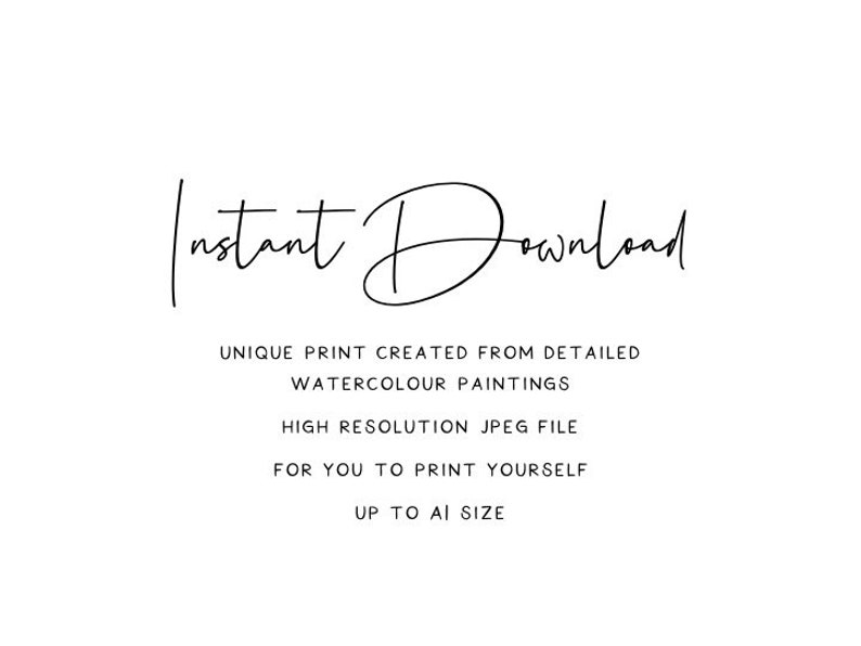 Enneagram Personality Types Infographic Digital Print, Minimal Black and White Enneagram Types Download, Digital Printable Poster B&W image 2