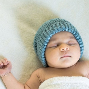 Baby Hat Knitting Pattern, Newborn Knitted Beanie, 1 Shop Bestseller image 6