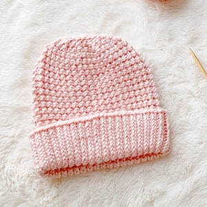 Baby Hat Knitting Pattern, Newborn Knitted Beanie, 1 Shop Bestseller image 2