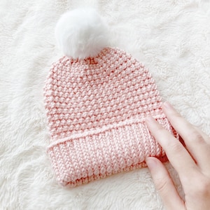 Baby Hat Knitting Pattern, Newborn Knitted Beanie, 1 Shop Bestseller image 1