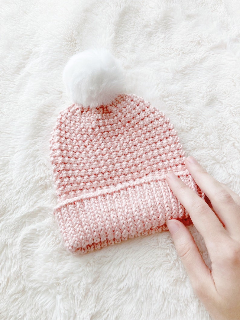 Baby Hat Knitting Pattern, Newborn Knitted Beanie, 1 Shop Bestseller image 1