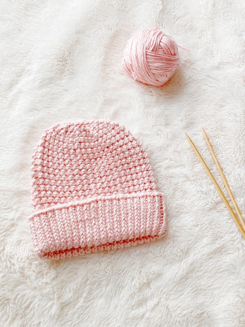 Baby Hat Knitting Pattern, Newborn Knitted Beanie, 1 Shop Bestseller image 2