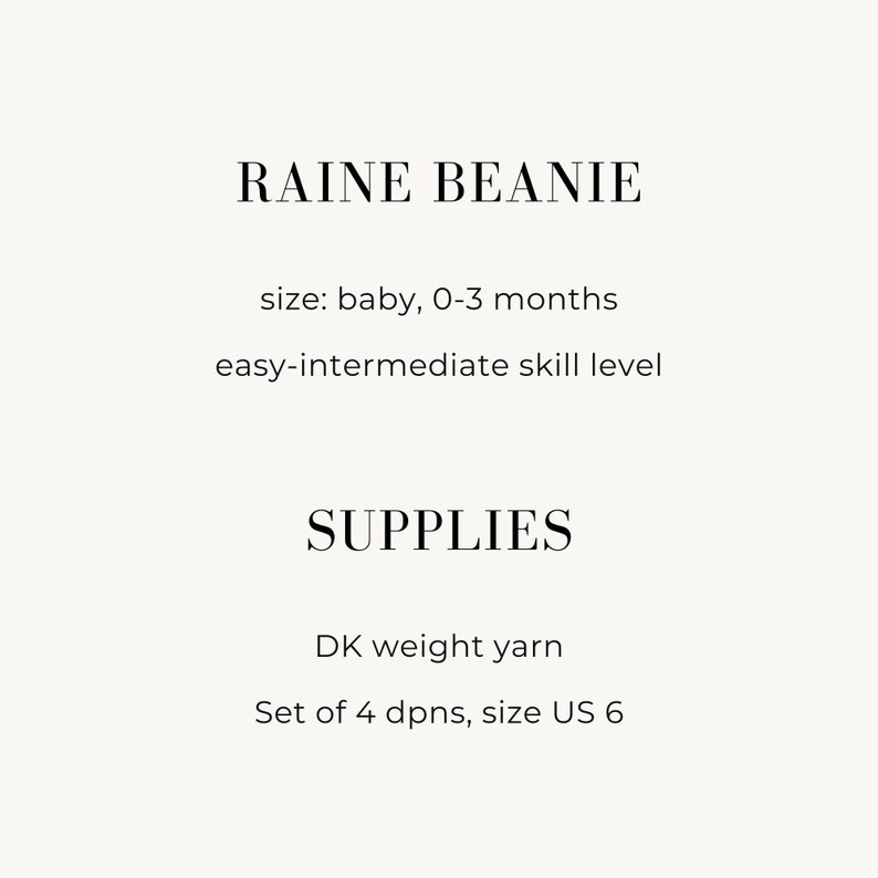 Knit Hat Pattern for Baby: Bobble Stitch Beanie, Newborn 0-3 months, DK Weight Yarn, Easy Intermediate, PDF Instant Download image 3