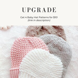 Easy Beginner Baby Hat Knitting Pattern in 3 Sizes: Preemie, Newborn, 3 ...