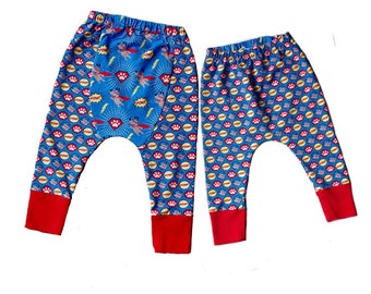 Pantaloni con pannello seduto (stile Harem) Modello PDF taglie da preemie a 2-3