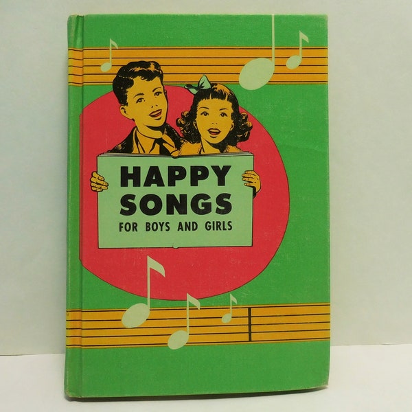 Religious Children Song Book, Happy Songs for Boys Girls, Seventh Day Advent Children's Songbook, Vintag Christian Song Book, Church Songbok