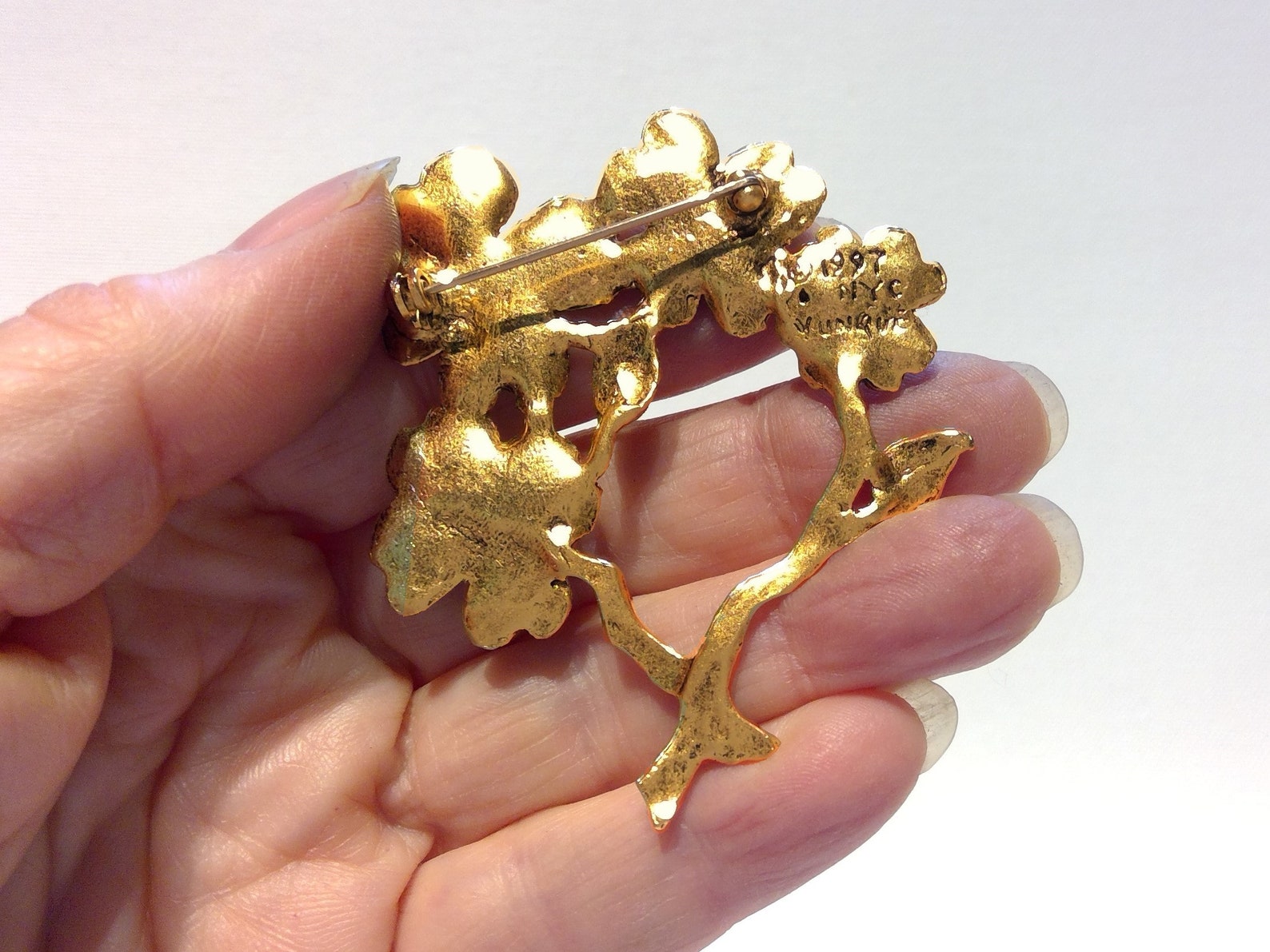 Reading glasses pin brooch vintage flower pin eyeglass Etsy