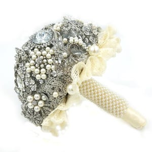 Brooch Bouquet, Brooch Bridal Bouquet, Ready to Ship, Brooch Wedding bouquet