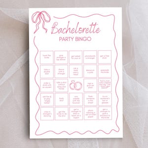 Bachelorette Bingo Bachelorette Game Printable Instant Download - Hen Party or Bachelorette Game - Fun Bridal Shower Games & Activities Idea