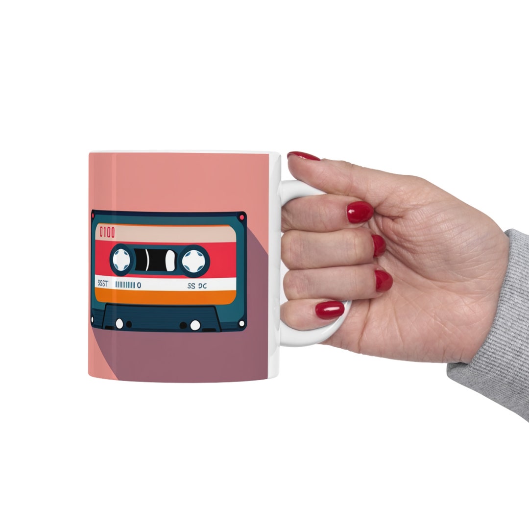 Retro Cassette Tape Ceramic Mug 11oz Etsy