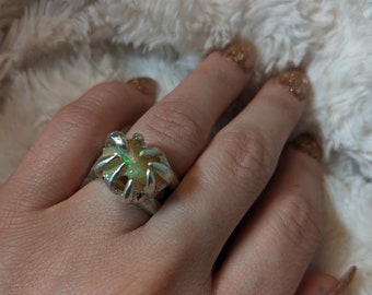 Silber Opal Ring /Sterling Silber Ring / Opal Ring