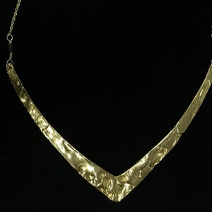 Lava Necklace / V Necklace / Chevron Necklace / Statement Necklace