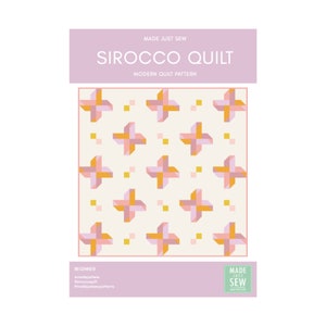 Sirocco Digital Quilt Pattern download PDF, Modern Quilt Pattern, Beginner Quilt Pattern, Baby Quilt