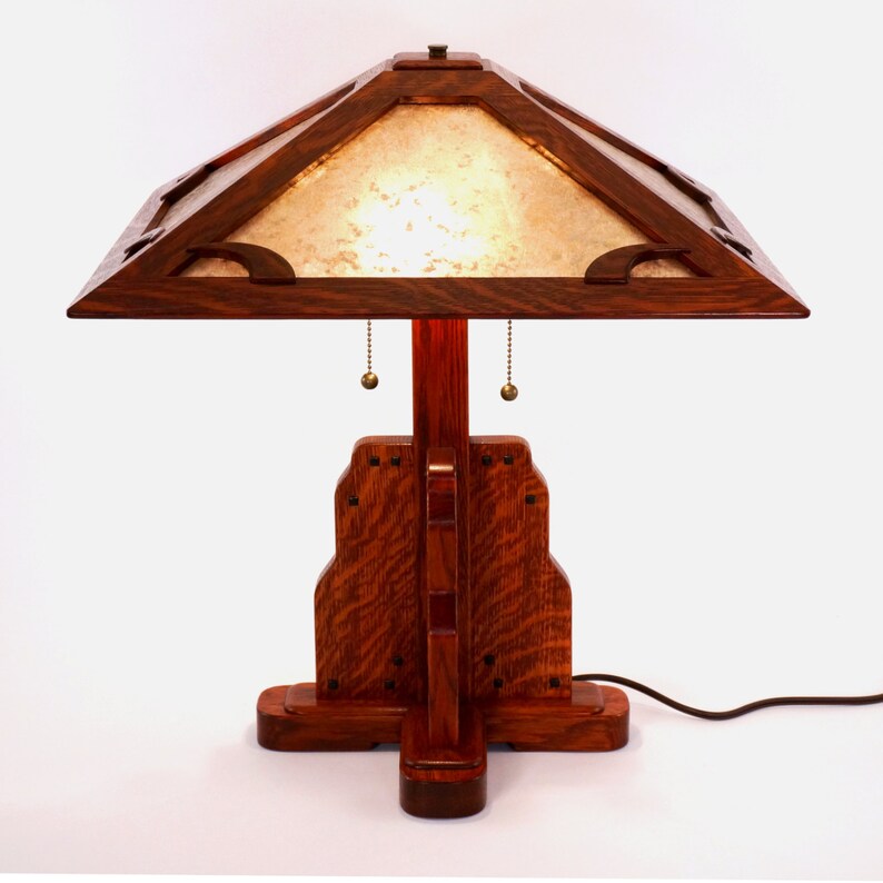 Pasadena Lamp a Craftsman Mica Lamp in the Greene and Greene Etsy