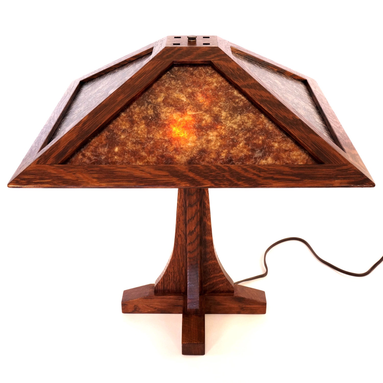 Grand Rapids I Lamp a Craftsman mica lamp in Limbert and Etsy