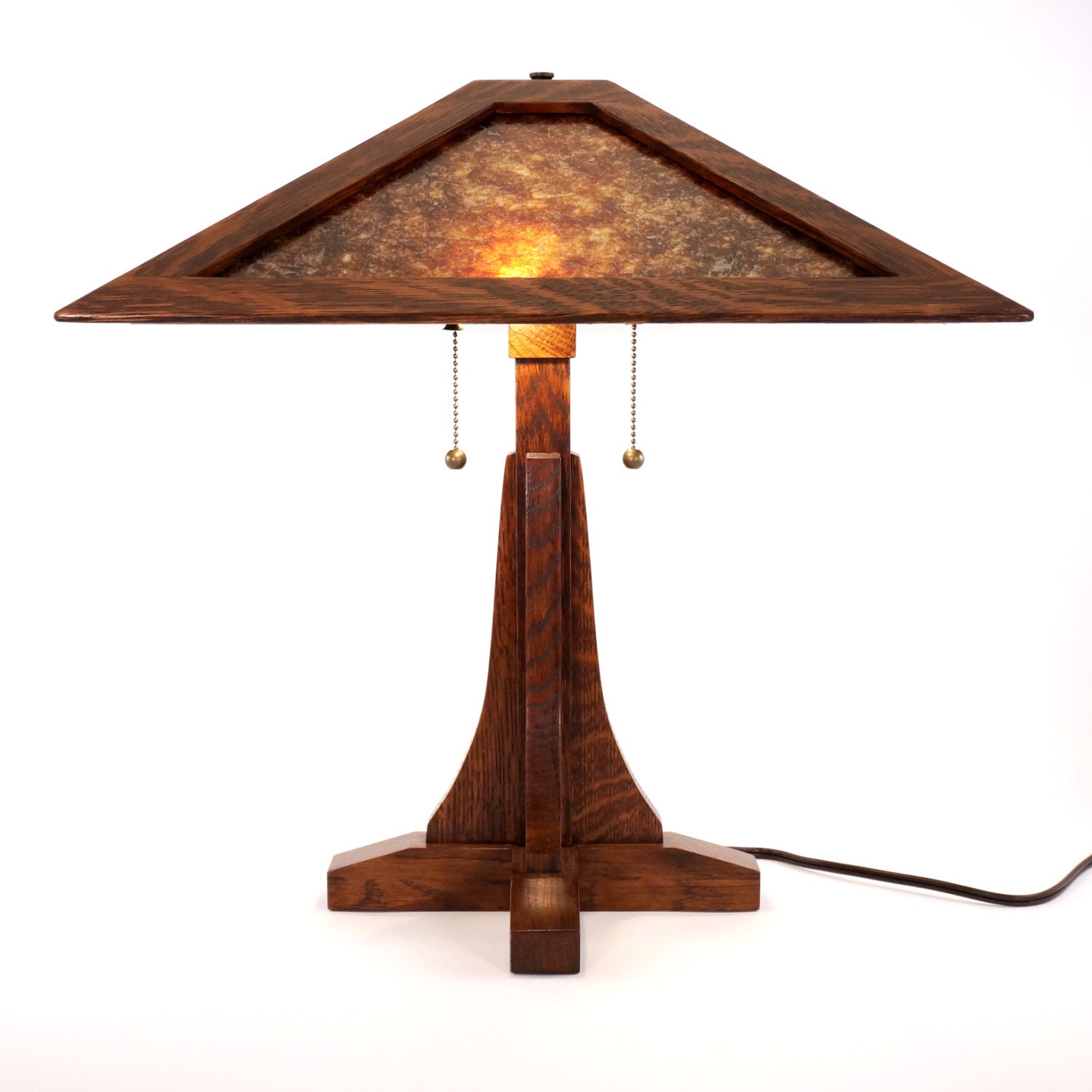 Grand Rapids I Lamp a Craftsman mica lamp in Limbert and Etsy