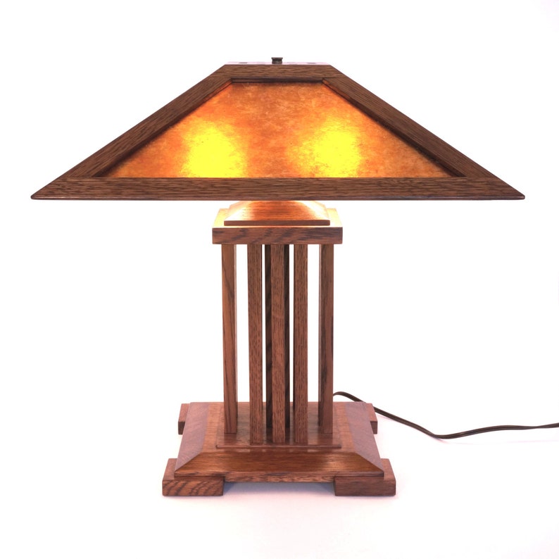 Onandaga Lamp a Spindlestyle Mica Lamp in the Stickley and Etsy