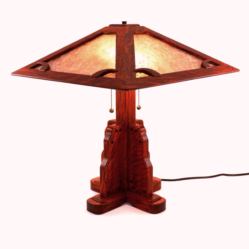 Pasadena Lamp a Craftsman Mica Lamp in the Greene and Greene Etsy