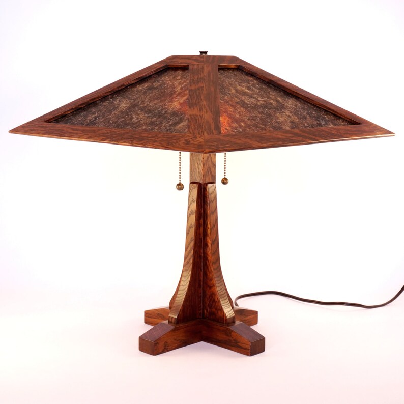 Grand Rapids I Lamp a Craftsman mica lamp in Limbert and Etsy