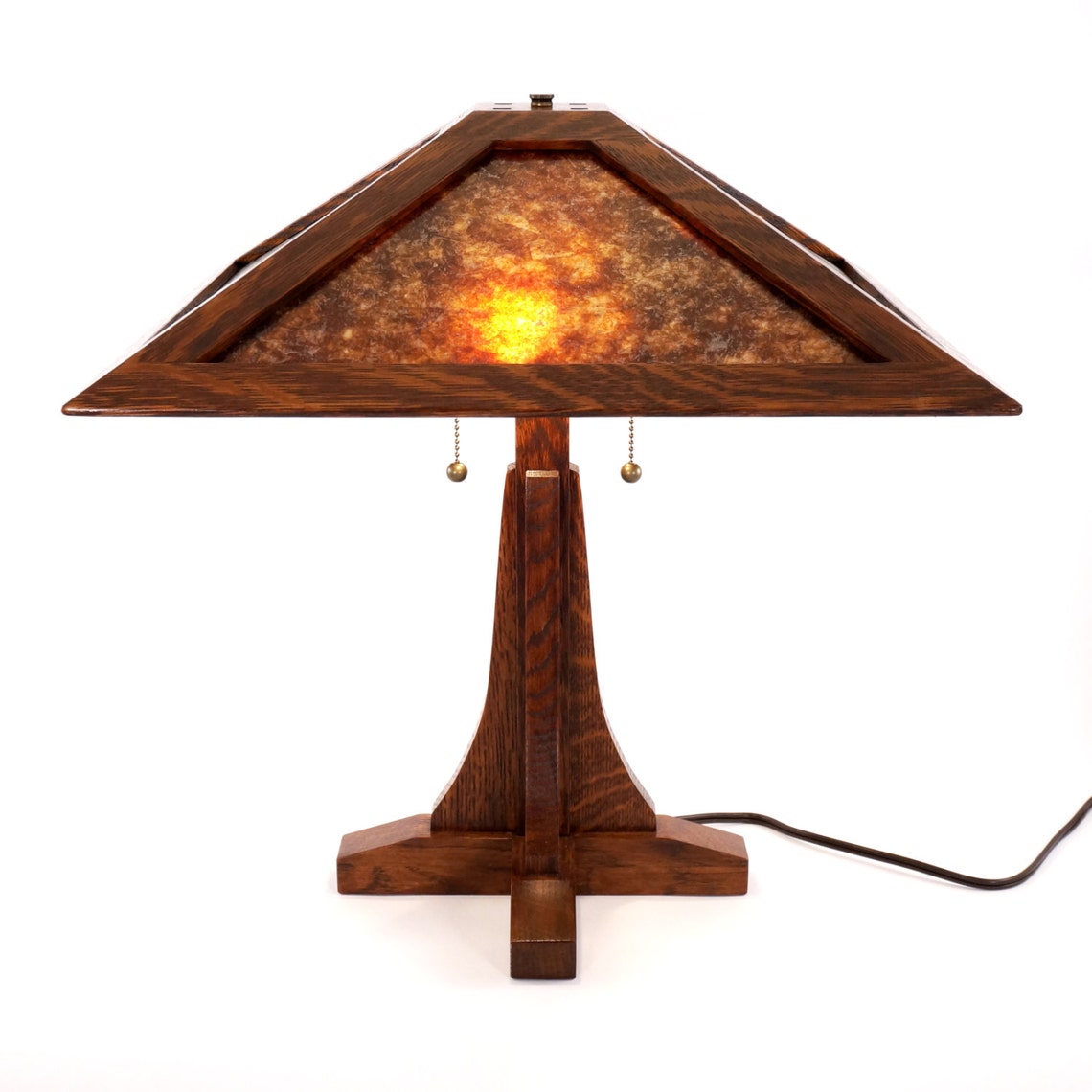 Grand Rapids I Lamp a Craftsman mica lamp in Limbert and Etsy