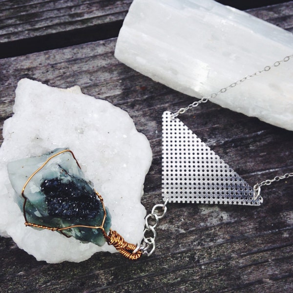 Raw Emerald Necklace