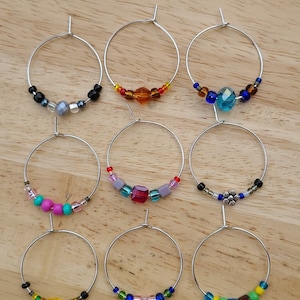 Mighty Nein inspired wine glass charms