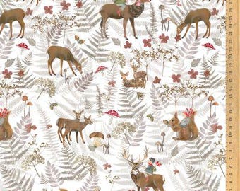 Acufactum - Amis de la forêt - Coupon de tissu (environ) 45,7 cm x 76,2 cm