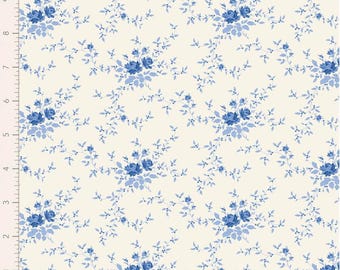 Tilda Stoff - Something Blue - Noel Blue - Meterware