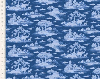 Tilda Stoff - Something Blue - Cottonview Night - Meterzahl