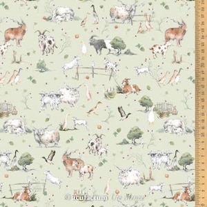 Acufactum - Ziegen und Nutztiere - per Fat Quarter verkauft (ungefähr) 46 cm x 76 cm