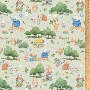 Acufactum - Green Classroom - Fat Quarter (approx) 18&quot; x 30&quot;