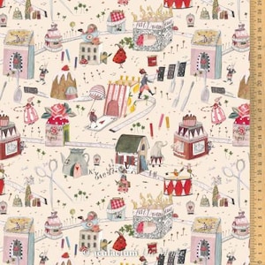 Acufactum - Fantasy Town - Fat Quarter (circa) 18" x 30"
