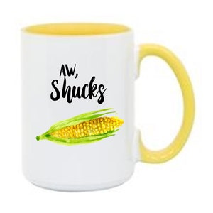 COFFEE MUG Vegetable Pun Mug Funny Mug Coffee, Tea, Hot Chocolate Mug Corn Mug image 1