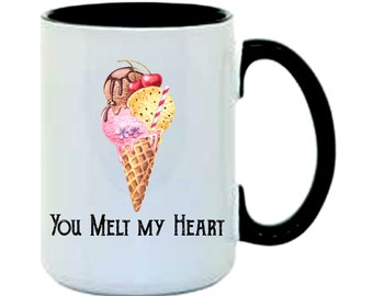 COFFEE MUG | Food Pun Mug | Love Puns; Funny Mug;  Coffee, Tea, Hot Chocolate Mug; Ice Cream Mug