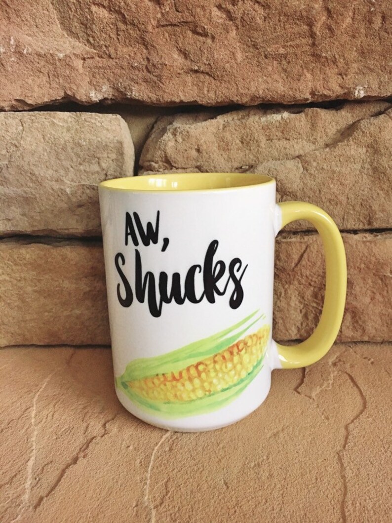 COFFEE MUG Vegetable Pun Mug Funny Mug Coffee, Tea, Hot Chocolate Mug Corn Mug image 2