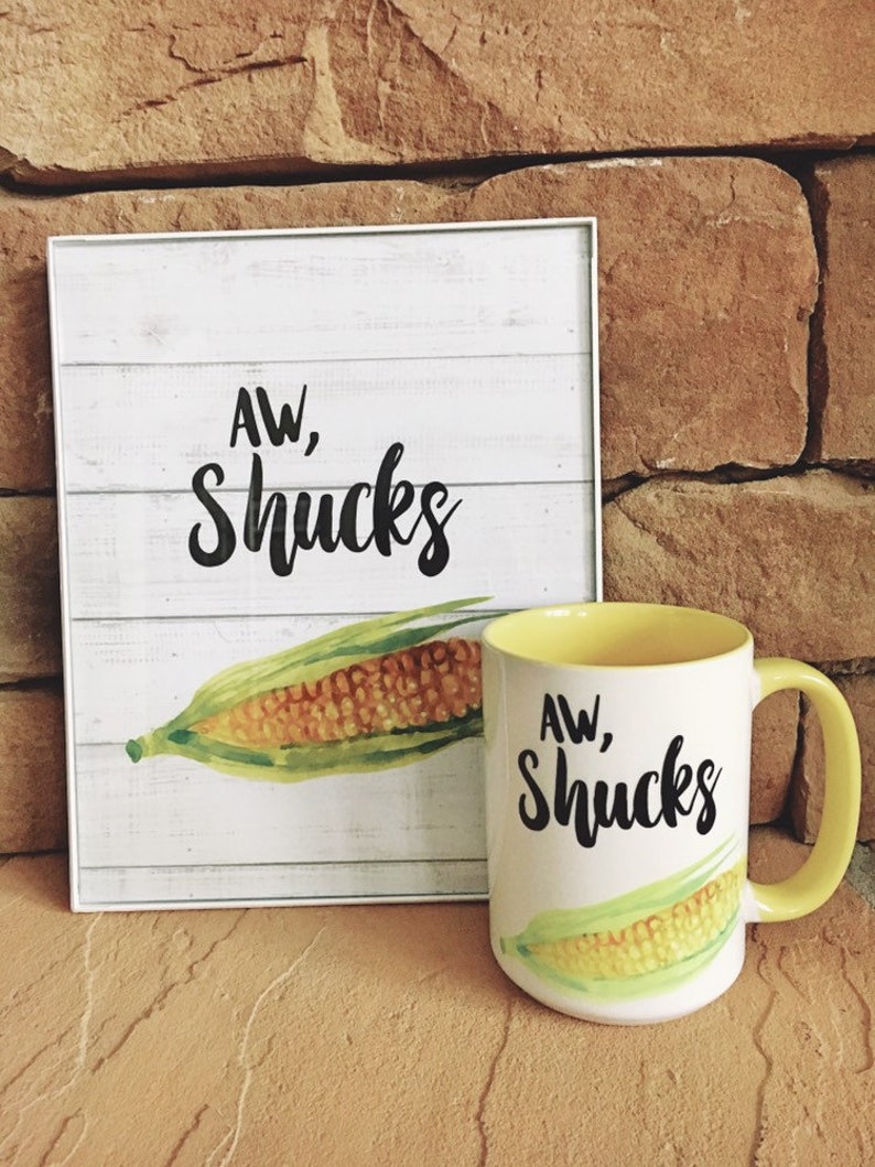 COFFEE MUG Vegetable Pun Mug Funny Mug Coffee, Tea, Hot Chocolate Mug Corn Mug image 4