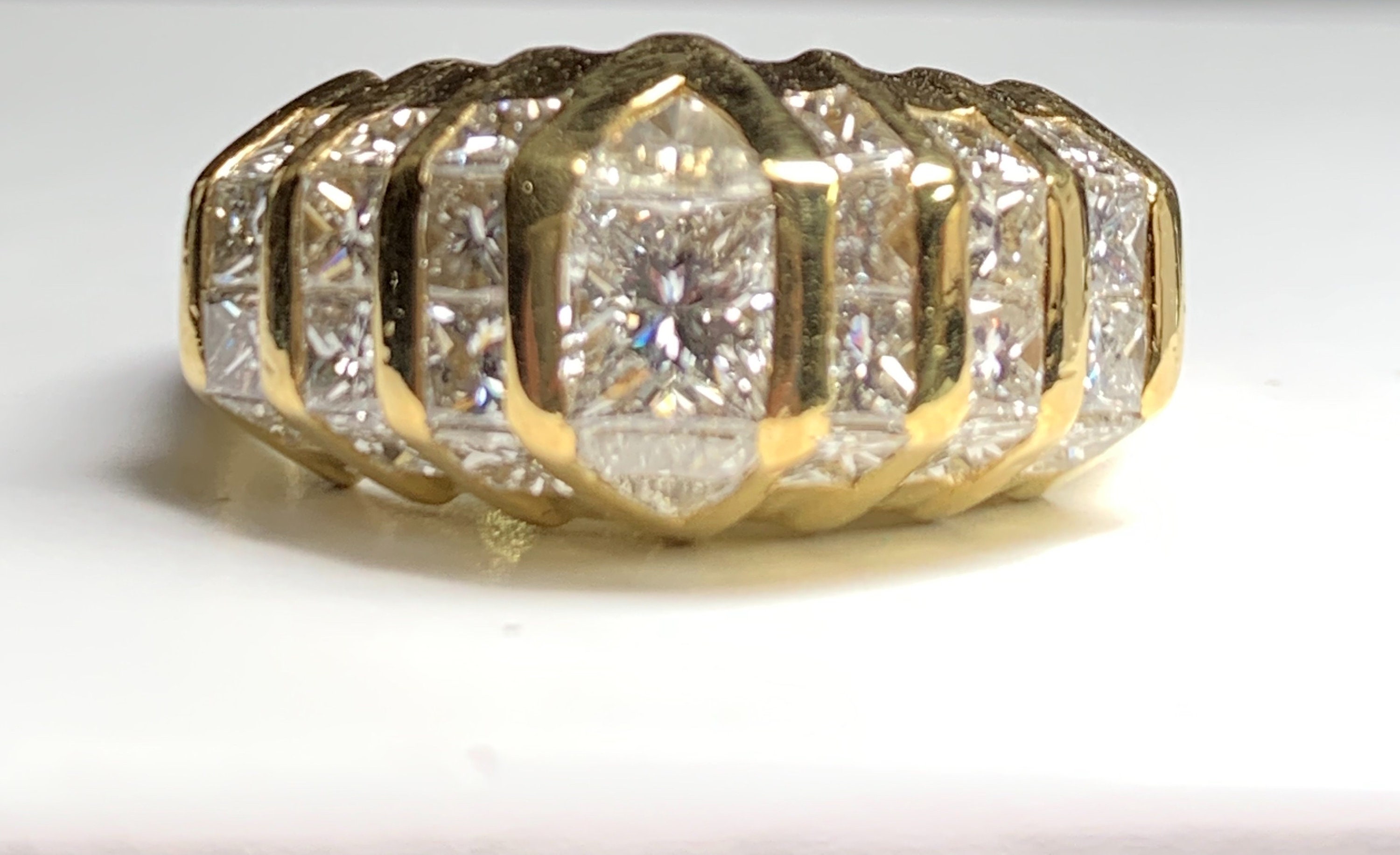 Quadrillion cut diamond rings Clearance