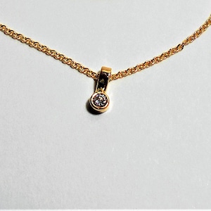 Diamond Necklace, Real Diamond Necklace, Diamond Necklace Gold, Diamond Solitaire Necklace, Natural Diamond Necklace, 14k Diamond Necklace