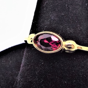 Solid 14k Gold Oval Ruby Ring: July Birthstone