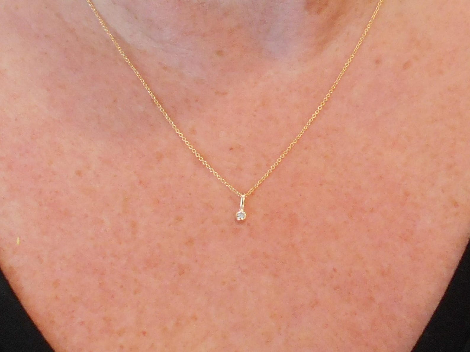 Diamond Necklace Real Diamond Necklace Diamond Necklace Etsy