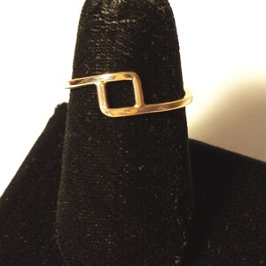 14k Gold Ring: Minimalist Diamond Design, Stacking Band