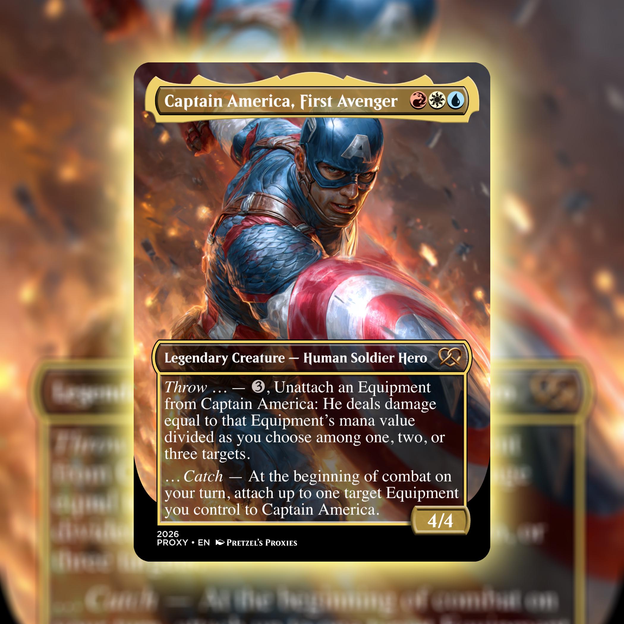 Mtg Captain America Deck - Etsy