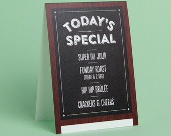 Today's Special - Greetings Card